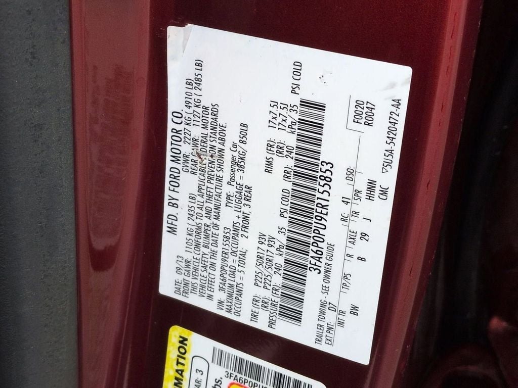 2014 Ford Fusion Energi SE Luxury