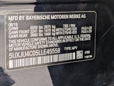 2020 BMW X5 M50i