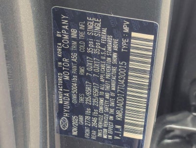 2026 Hyundai Tucson Hybrid Blue SE