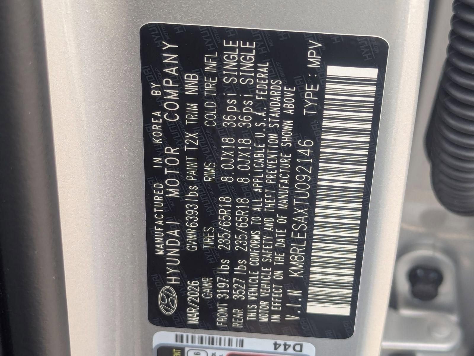 2026 Hyundai Palisade Hybrid SEL 8P
